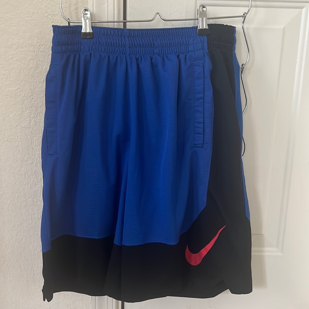 Nike Elite Stripe Dri-FIT Basketball Shorts Blue & Black Men's L
